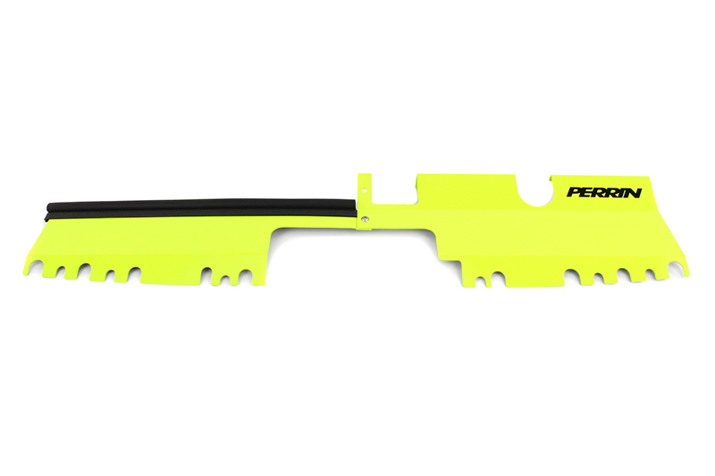 Subaru WRX STI Radiator Shroud - Perrin Performance - With/Without OEM Intake Scoop - Neon Yellow - `15-`21